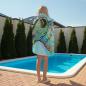Preview: Badehandtuch Kalli – Popart-Hundemotiv, 75x165 cm, 100 % Polyester, weich & schnelltrocknend
